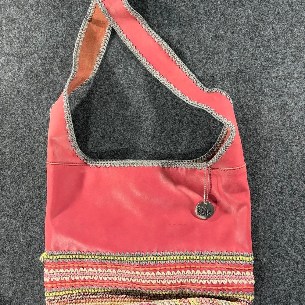 The Sak Limited Edition Seminyak 120 Hobo Bag Pink Leather Bali Boho Shoulder